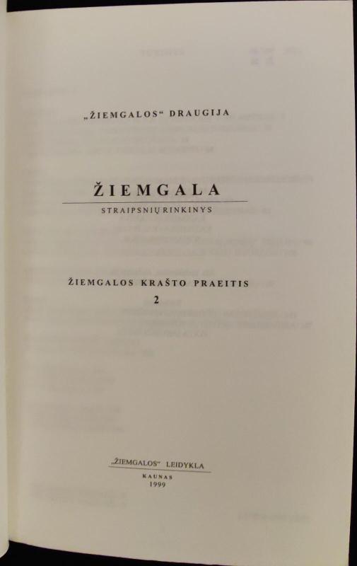 Žiemgala - Autorių Kolektyvas, knyga 3