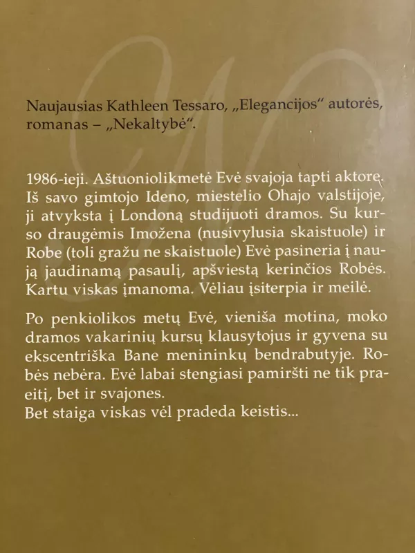 Nekaltybė - Kathleen Tessaro, knyga