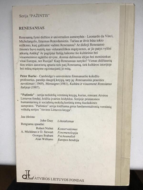 Renesansas - Peter Burke, knyga 2