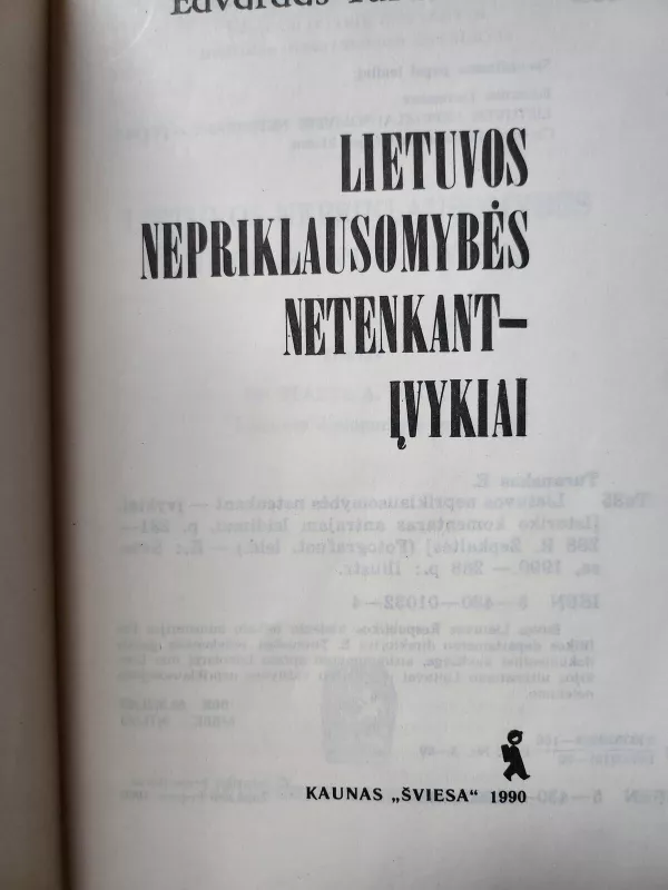 Lietuvos nepriklausomybės netenkant - Edvardas Turauskas, knyga 3