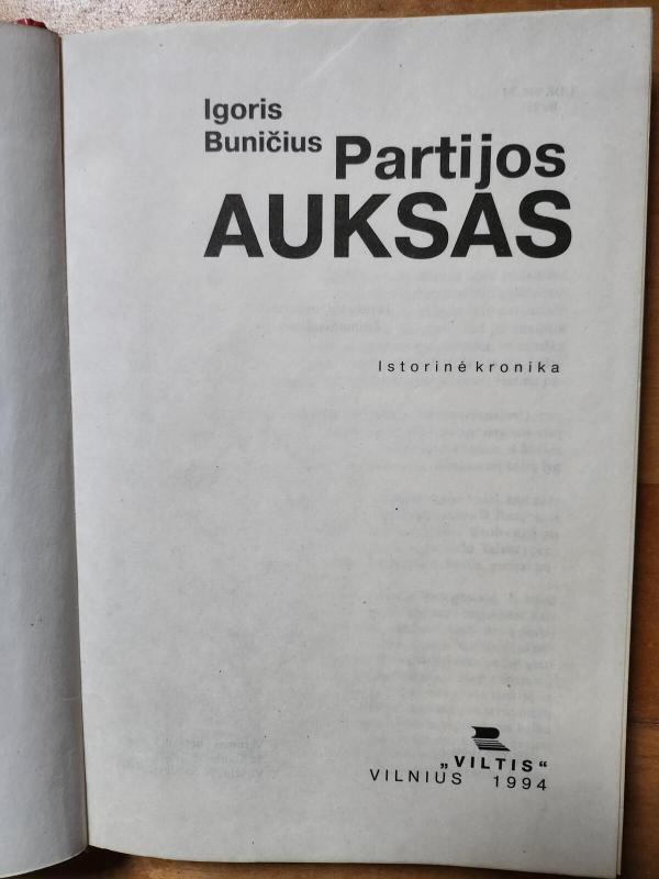 Partijos auksas - Igoris Buničius, knyga 4