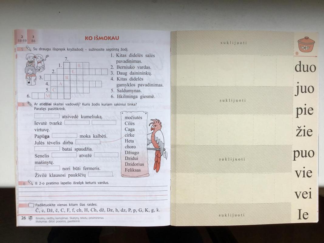 Šaltinėlis I klasės pratybų sąsiuvinis 3 - Vida Plentaitė, Elena  Marcelionienė, knyga 2