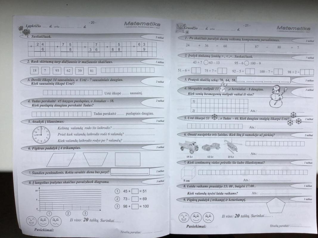 Pa(si)tikrinamieji darbai 2 klasei - Jolanta Andriuškevičienė, knyga 2