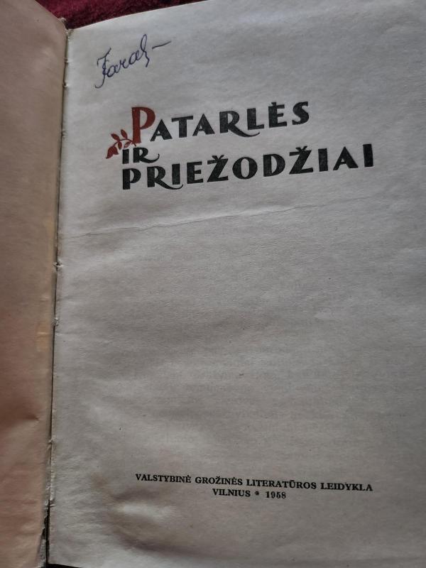 Patarlės ir priežodžiai - Jonynas A Grigas K., knyga 4