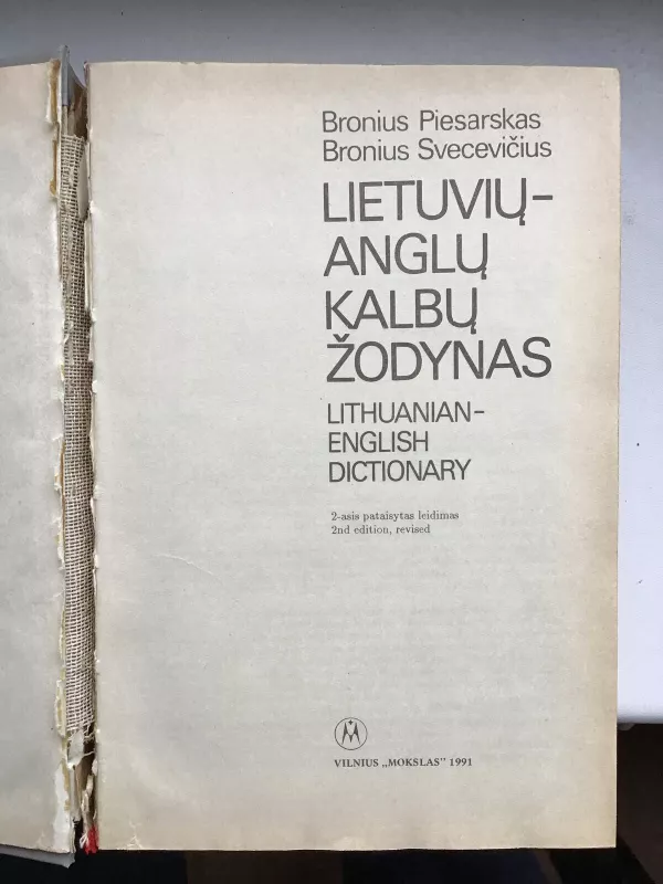 Lietuvių-anglų kalbų žodynas - Bronius Piesarskas, knyga 4