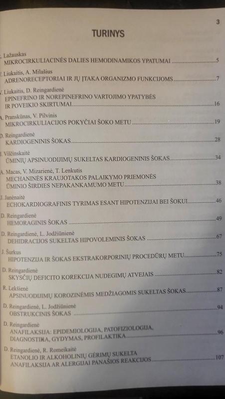 Šokai: jų priežastys, patogenezė, klinika bei gydymas - Autorių Kolektyvas, knyga 4