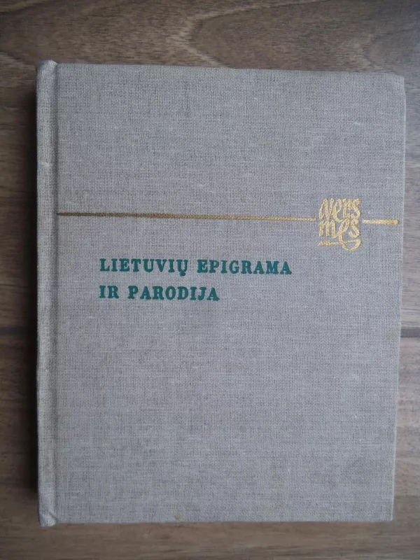 Lietuvių epigrama ir parodija - Vytautas Kubilius, knyga 4