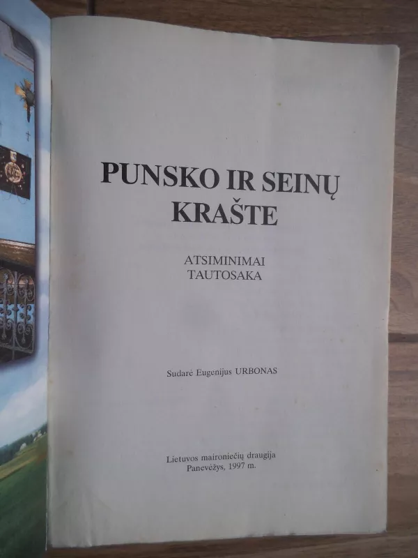Punsko ir Seinų krašte : atsiminimai, tautosaka - Eugenijus Urbonas, knyga 4
