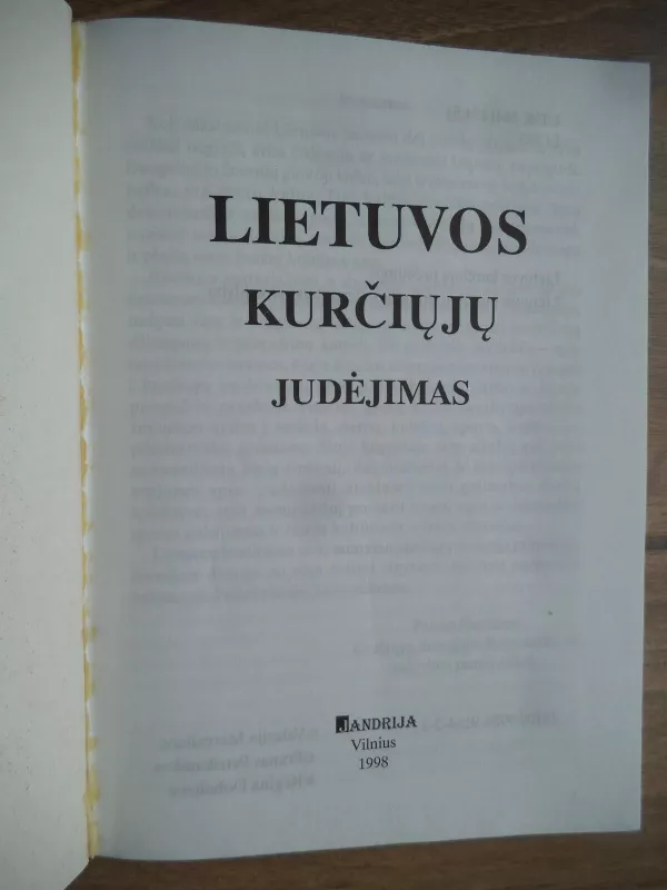 Lietuvos kurčiųjų judėjimas - V. Marcalienė, ir kiti. , knyga 4