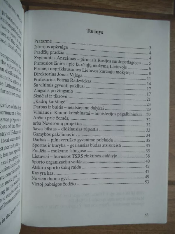 Lietuvos kurčiųjų judėjimas - V. Marcalienė, ir kiti. , knyga 3