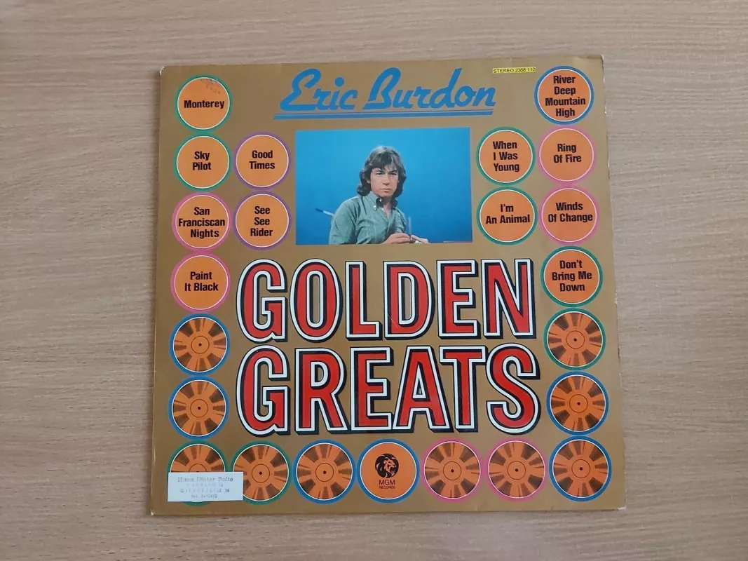 Golden Greats - Eric Burdon, plokštelė 3