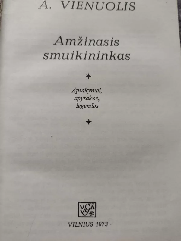 Amžinasis smuikininkas - Antanas Vienuolis, knyga 3