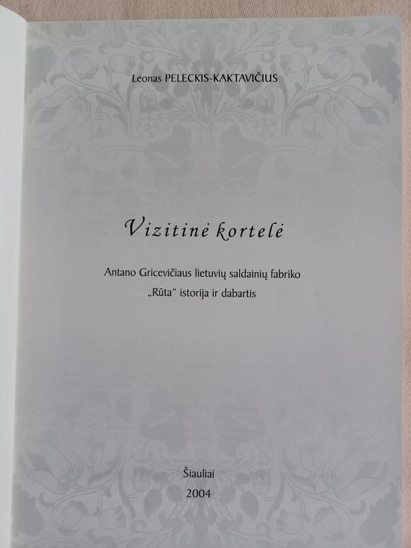 Rūta. Vizitinė kortelė - Autorių Kolektyvas, knyga 2