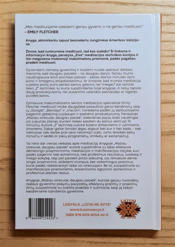 MAŽIAU STRESUOK, DAUGIAU PASIEK - Emily Fletcher, knyga 3