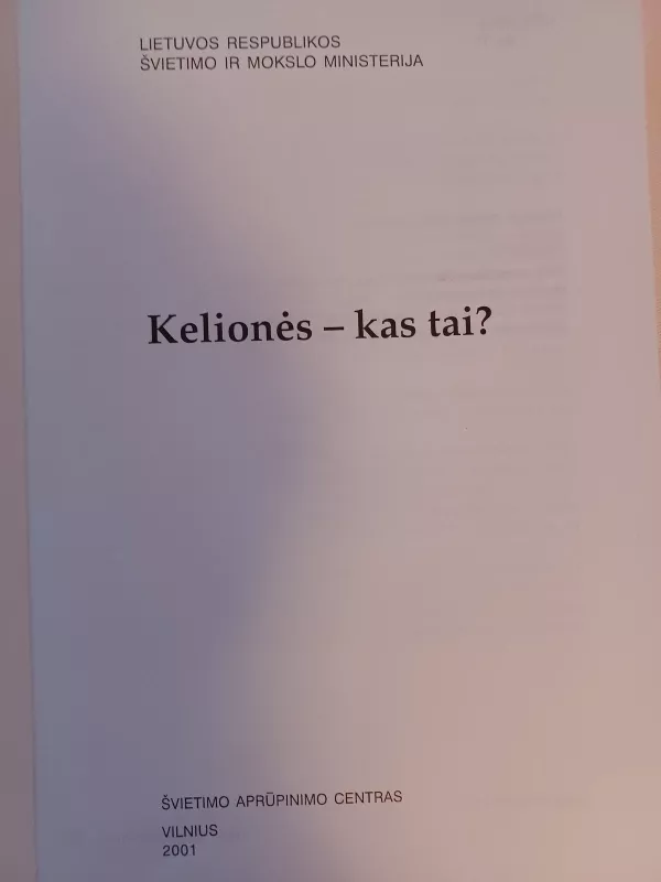 Kelionės - kas tai? - Nijolė Kapustinskienė, knyga 2