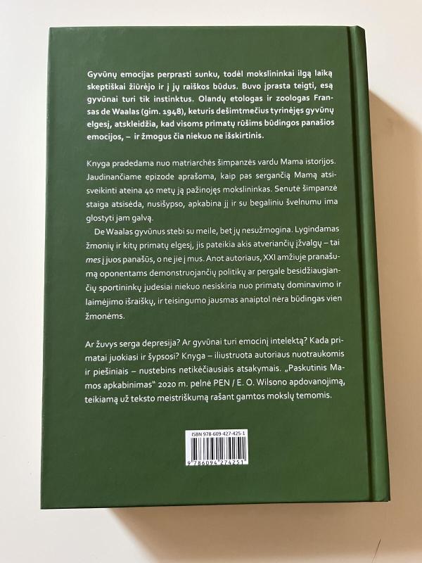 Paskutinis mamos apkabinimas - Frans de Waal, knyga