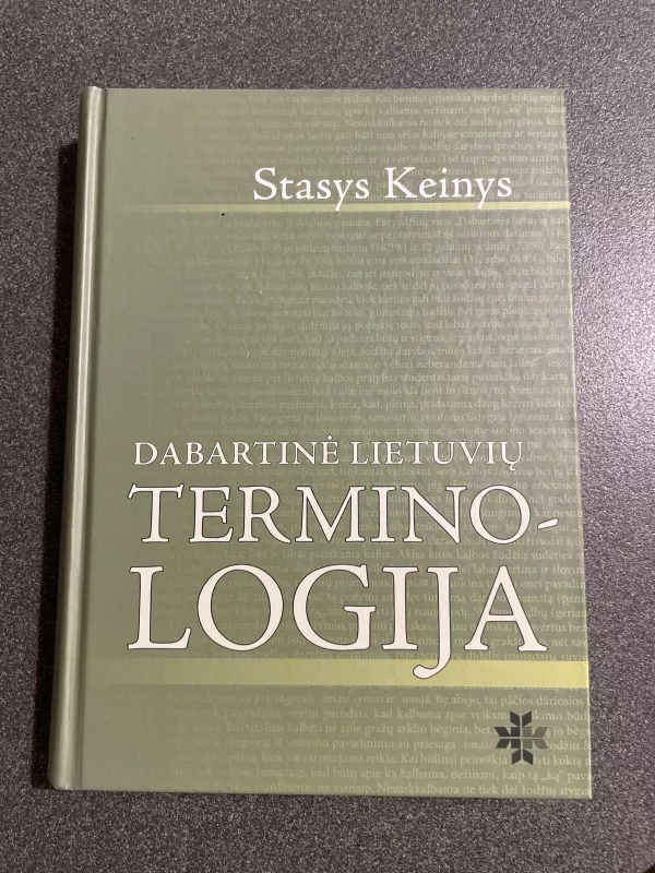 Dabartinė lietuvių terminologija - Stasys Keinys, knyga