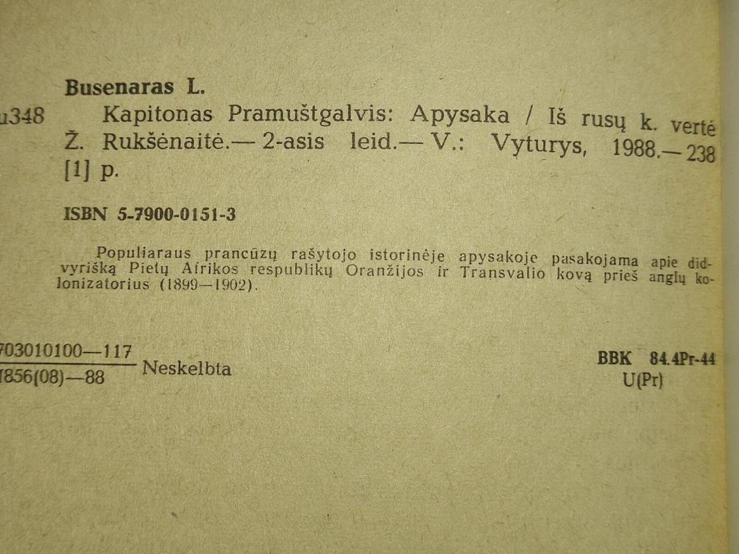 Kapitonas Pramuštgalvis - Luji Busenaras, knyga 2