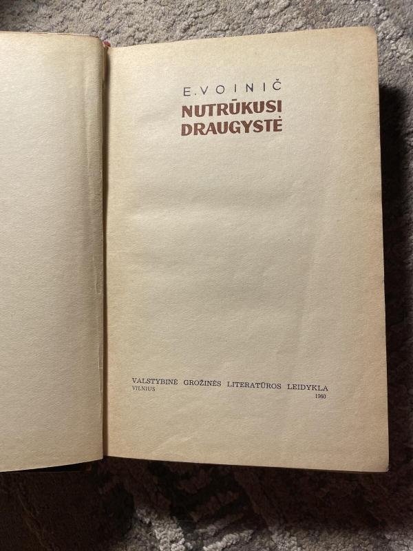 Nutrūkusi draugystė - E. Voinič, knyga 3