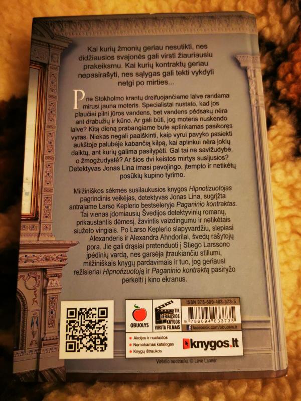 Paganinio kontraktas - Kepler Lars, knyga 2