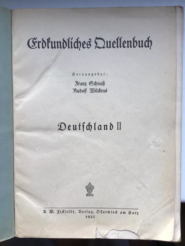 Erdkundliches Quellenbuch: Deutschland II - Autorių Kolektyvas, knyga 4