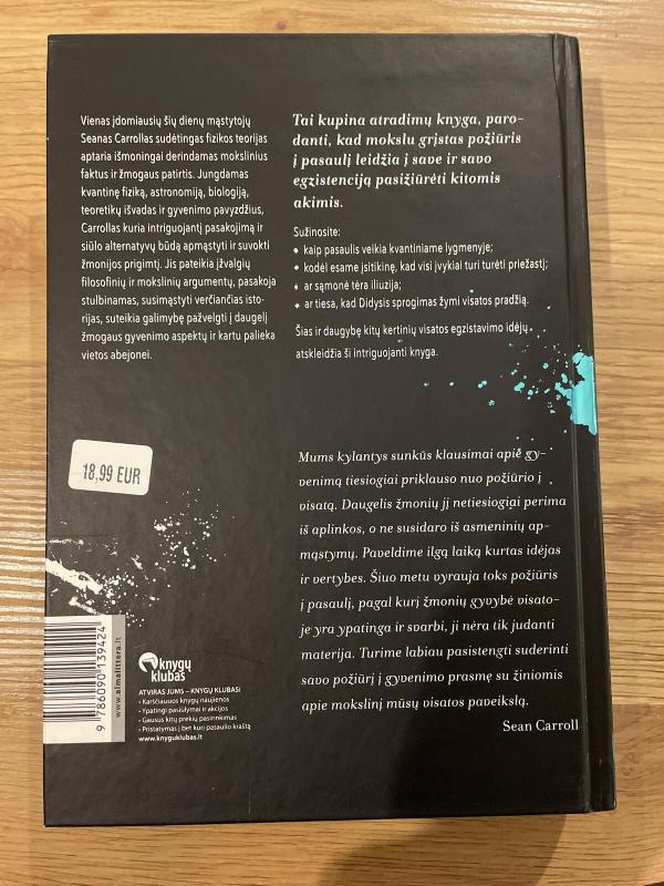 Apie gyvybės ir Visatos kilmę - Sean Carroll, knyga 2