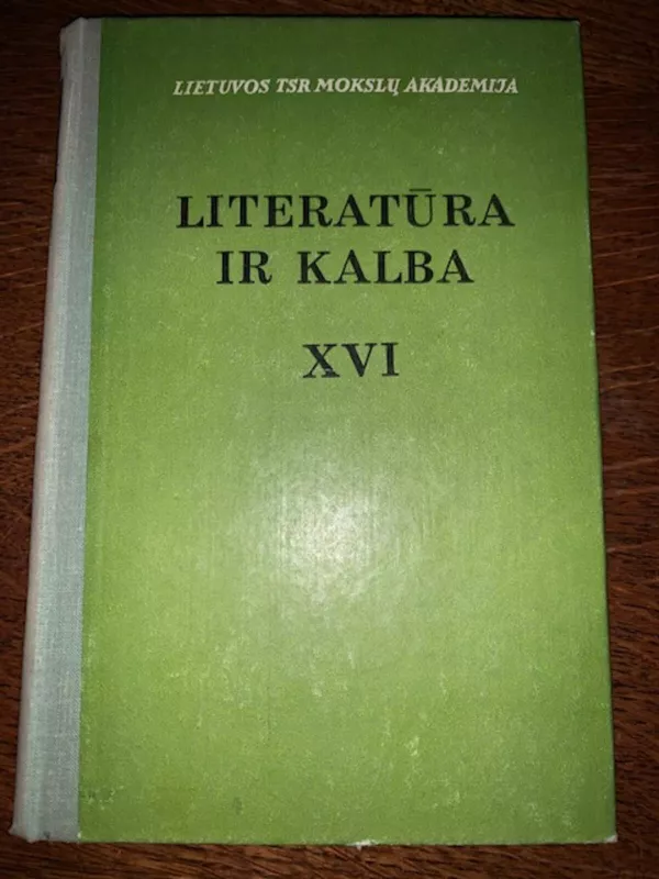 Literatūra ir kalba (XVI tomas) - K. Korsakas, knyga