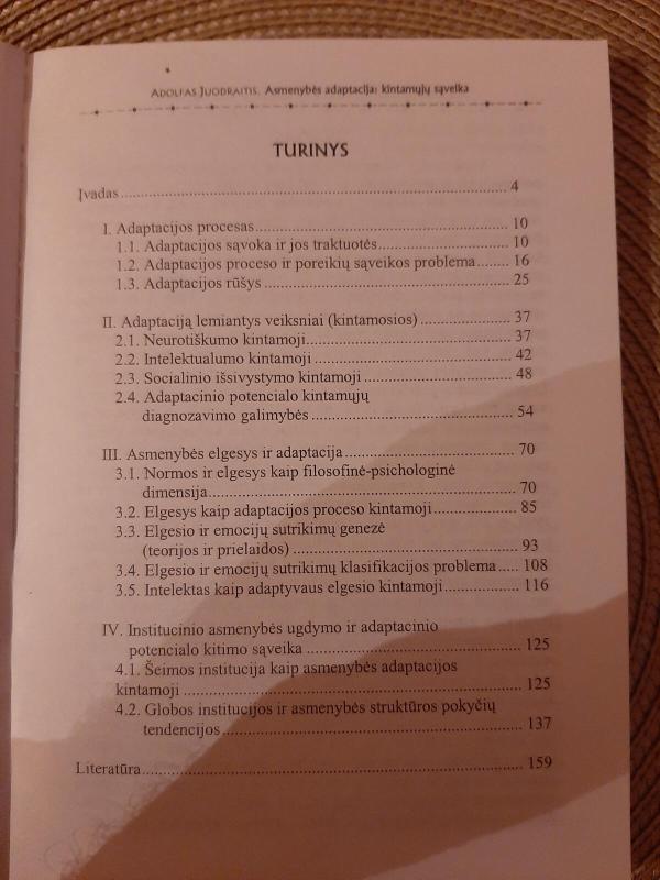 Asmenybės adaptacija: kintamųjų sąveika - Autorių Kolektyvas, knyga 3