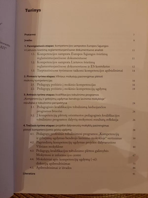 Kompetencijomis grįsto ugdymo prielaidos Vilniaus mokyklose - Giedra Linkaitytė, knyga 4