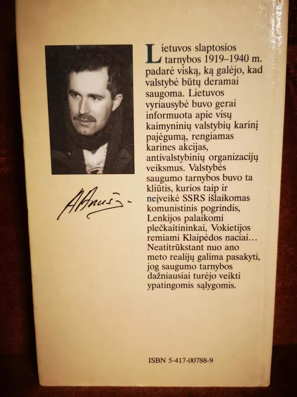 Lietuvos slaptosios tarnybos (1918-1940) - Arvydas Anušauskas, knyga 3