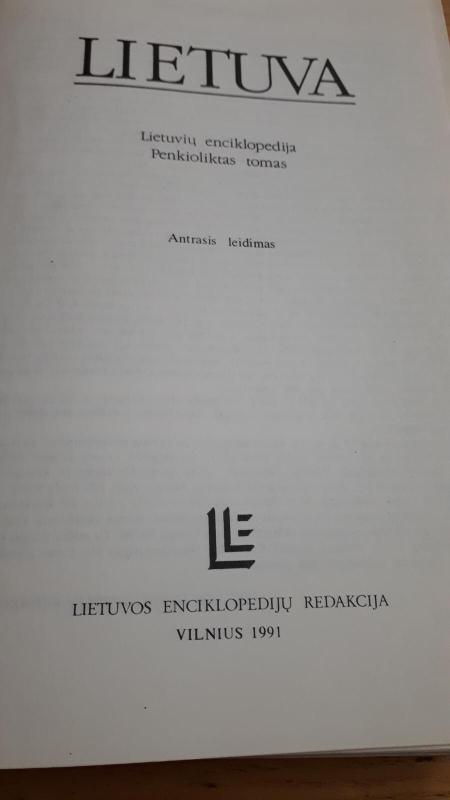 Lietuvių enciklopedija (15 tomas) - Autorių Kolektyvas, knyga 2