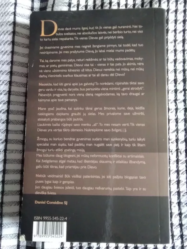 Dievas mus myli: dvasinio gyvenimo vadovas krikščioniui - Daniel Considine, knyga 3