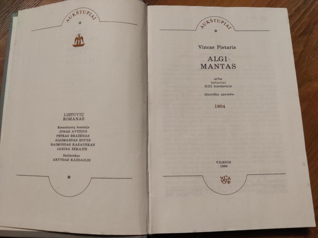 Algimantas - Vincas Pietaris, knyga 2