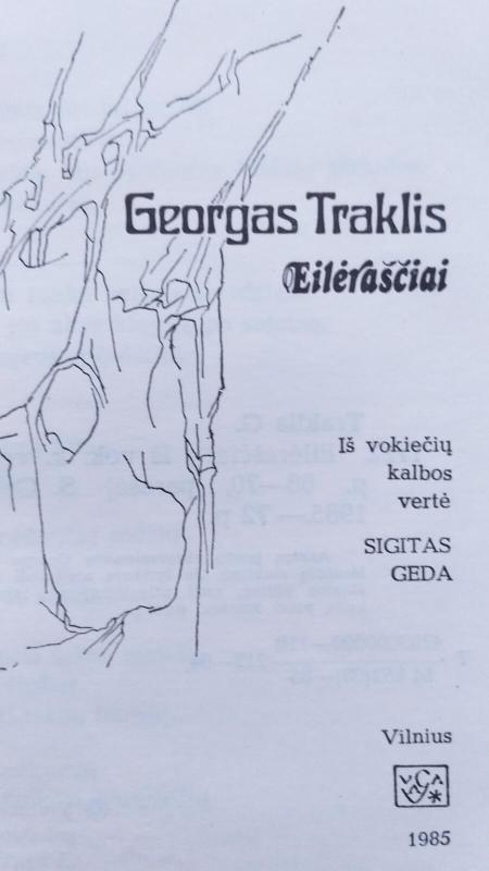 Eilėraščiai - Georgas Traklis, knyga 3