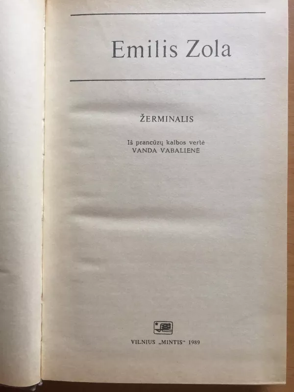 Žerminalis - Emilis Zola, knyga 3