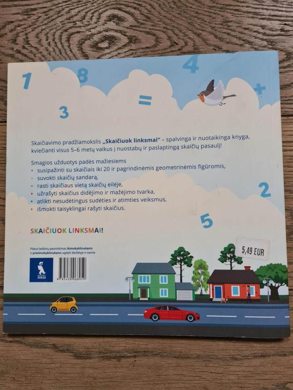 Skaičiuok linksmai. Matematikos pradžiamokslis 5-6 metų vaikams - Andželika Žilinskienė, Ingrida Norkaitienė, knyga 5