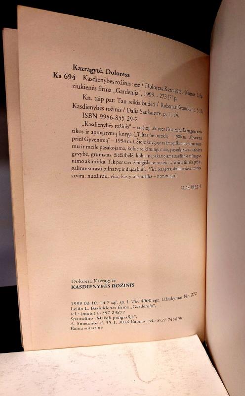 Kasdienybės rožinis - Doloresa Kazragytė, knyga 3
