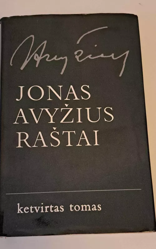 Raštai. Ketvirtasis tomas - Jonas Avyžius, knyga