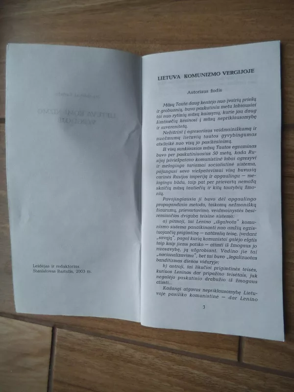 Lietuva komunizmo vergijoje - Stanislovas Bartulis, knyga 3