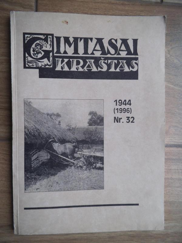 Gimtasai kraštas, 1996 m., Nr. 32 - Autorių Kolektyvas, knyga 4