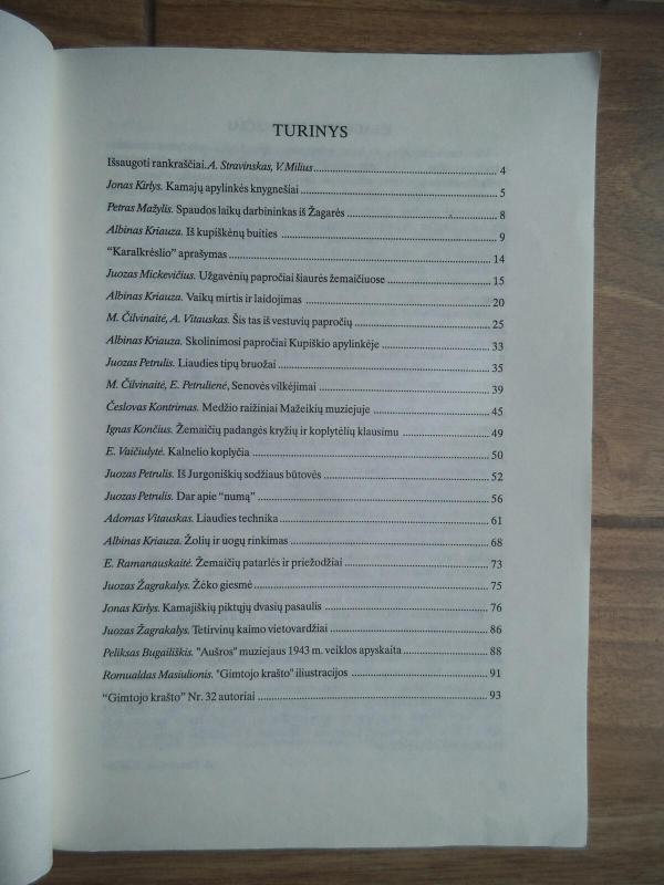 Gimtasai kraštas, 1996 m., Nr. 32 - Autorių Kolektyvas, knyga 3