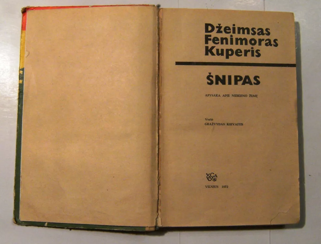 Šnipas - Dž. F. Kuperis, knyga 3