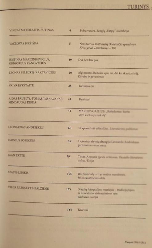 Varpai. Literatūros almanachas 2014 m. Nr. 31 - Leonas Peleckis-Kaktavičius, knyga 3