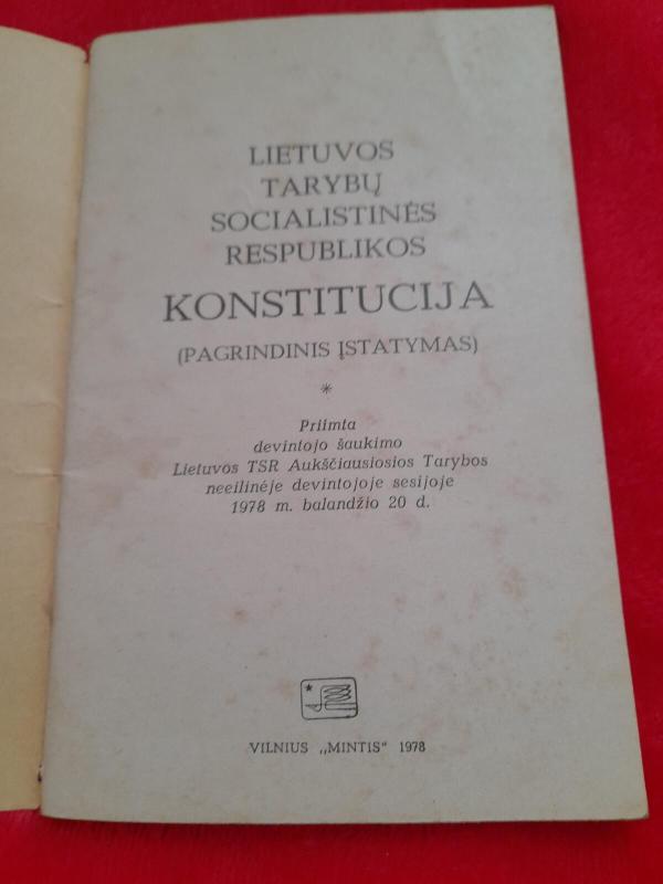 Lietuvos tarybų socialistinės respublikos konstitucija 1978 - Autorių Kolektyvas, knyga 4