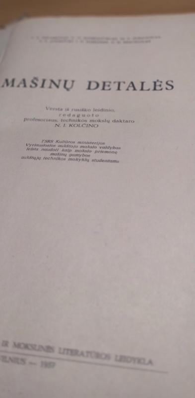 Mašinų detalės - Autorių Kolektyvas, knyga 3