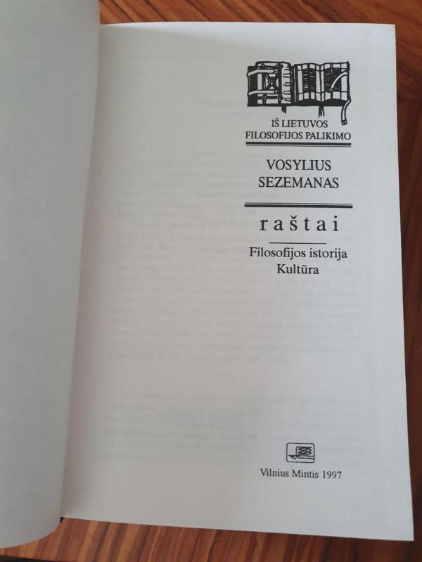 Raštai - Vosylius Sezemanas, knyga 2