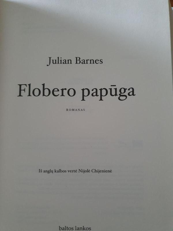 Flobero papūga - Julian Barnes, knyga 2