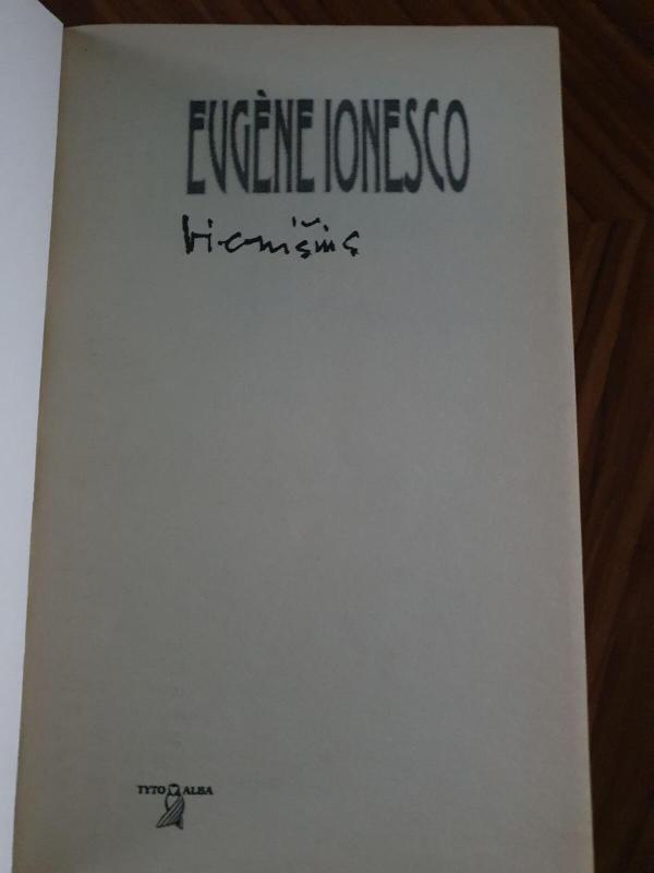Vienišius - Eugene Ionesco, knyga 2