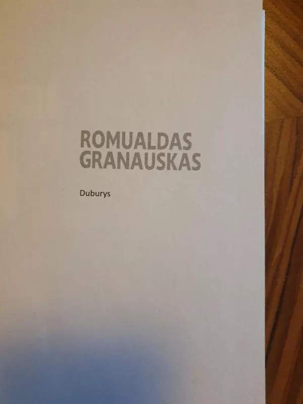 Duburys - Romualdas Granauskas, knyga 2