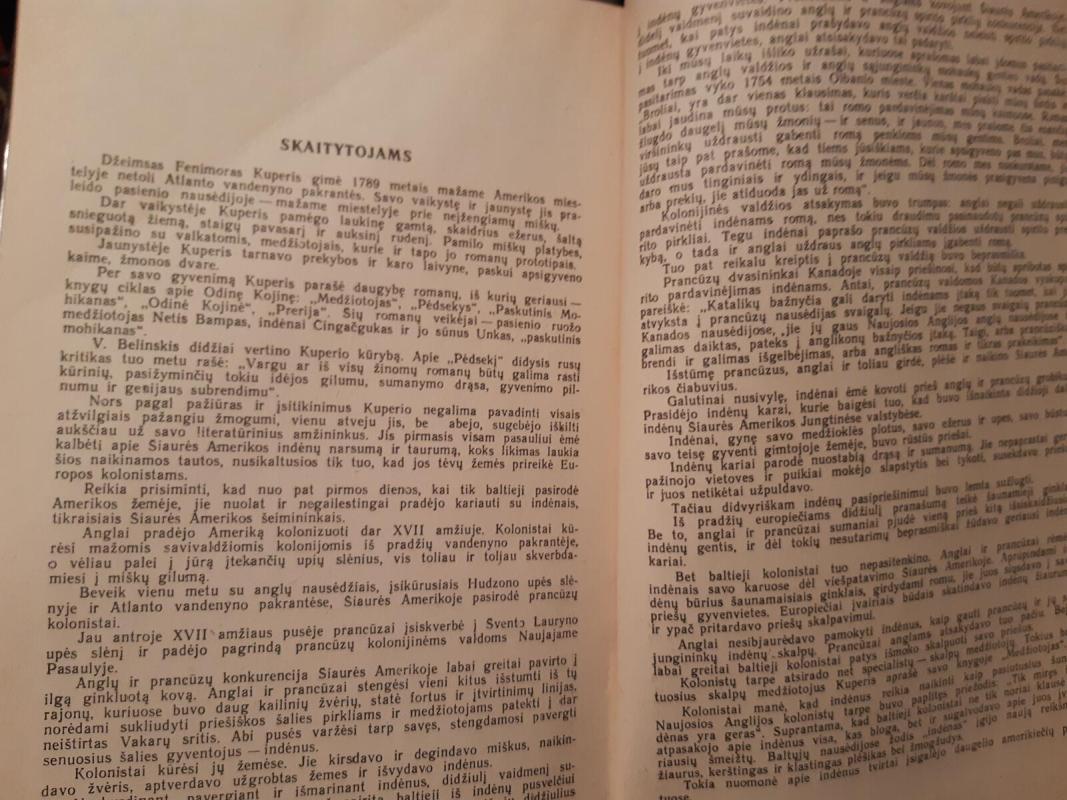 Medžiotojas - Dž. F. Kuperis, knyga 2